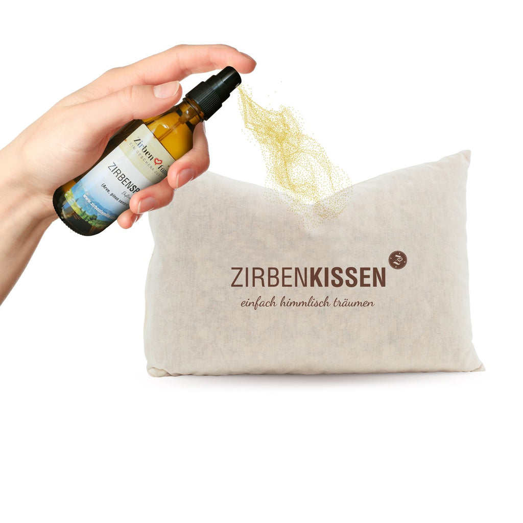 ZirbenKissen 30×20 Natur „einfach himmlisch träumen“