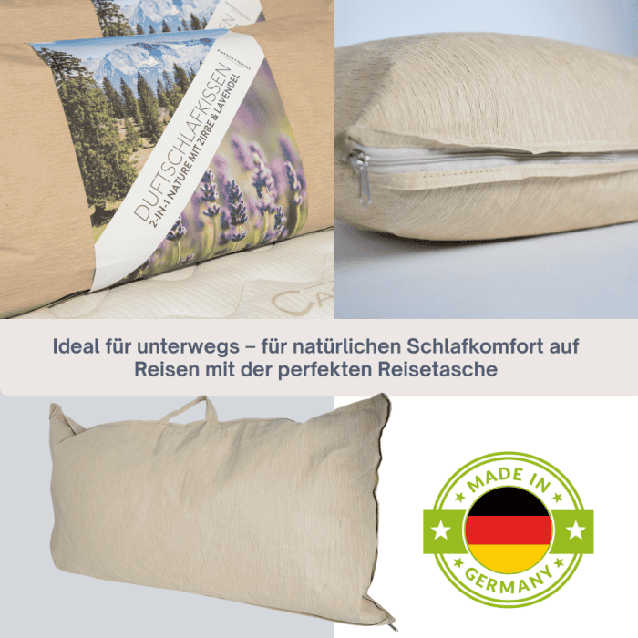 Zirbenschlafkissen Deluxe Zirbe & Lavendel