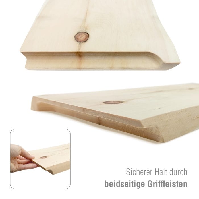 ZirbenJausnbrettl mit Waldkante