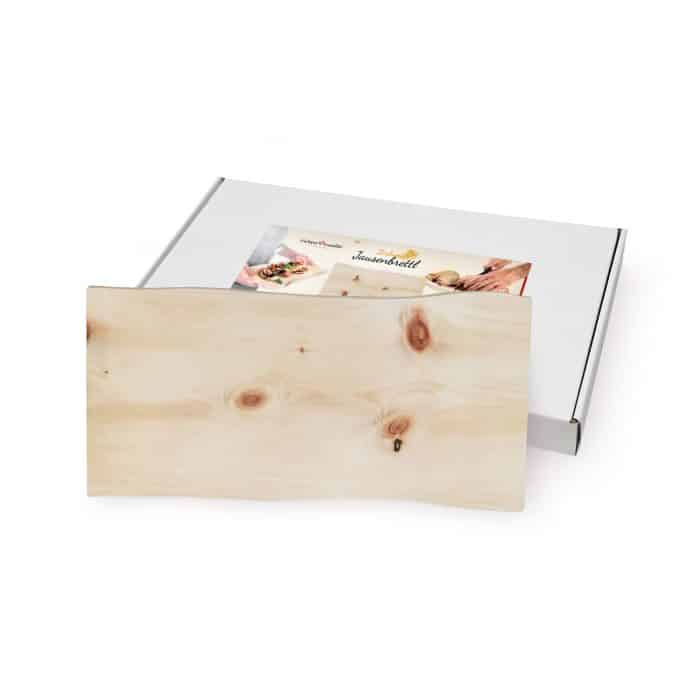 ZirbenJausnbrettl mit Waldkante