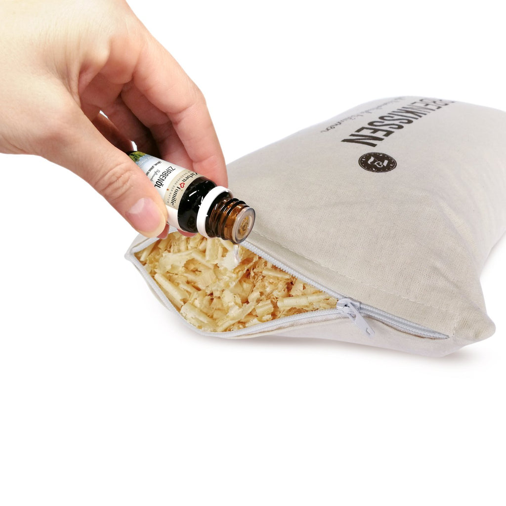 ZirbenKissen 30×20 Natur „einfach himmlisch träumen“