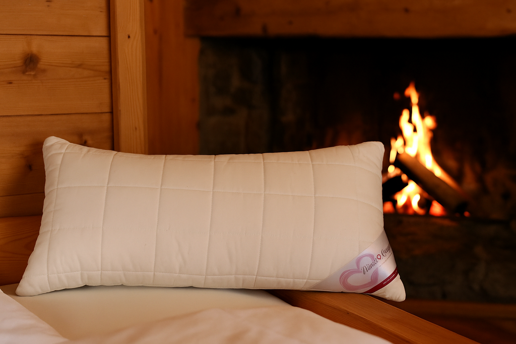 Zirbenschlafkissen Schurwolle mit Zirbe gemischt