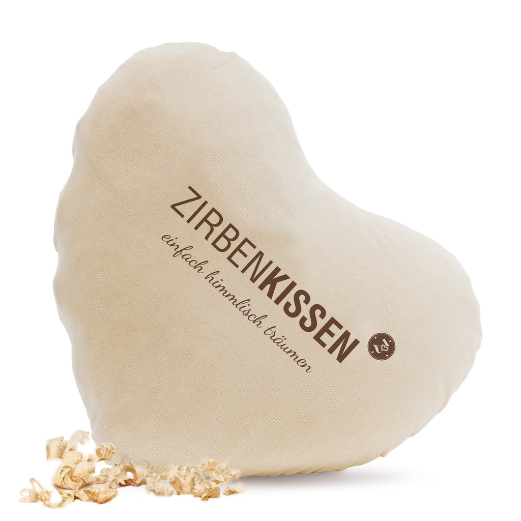ZirbenKissen Herz 40×40 „einfach himmlisch träumen“
