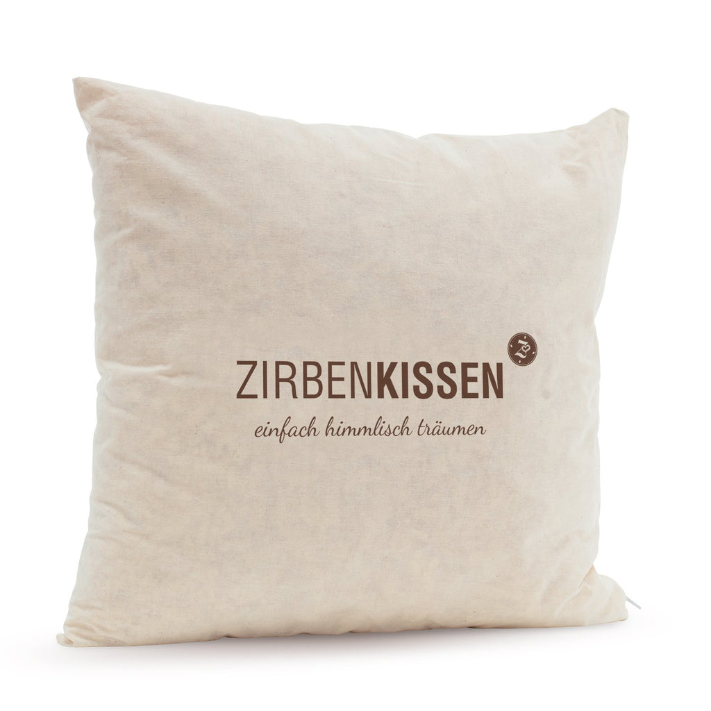 ZirbenKissen 40×40 Natur „einfach himmlisch träumen“