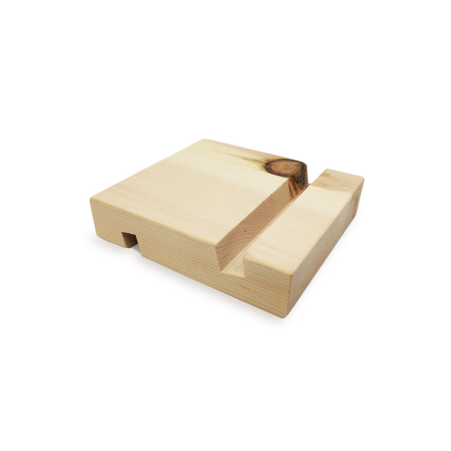 Smartphone & Tablet-Halter aus Zirbenholz