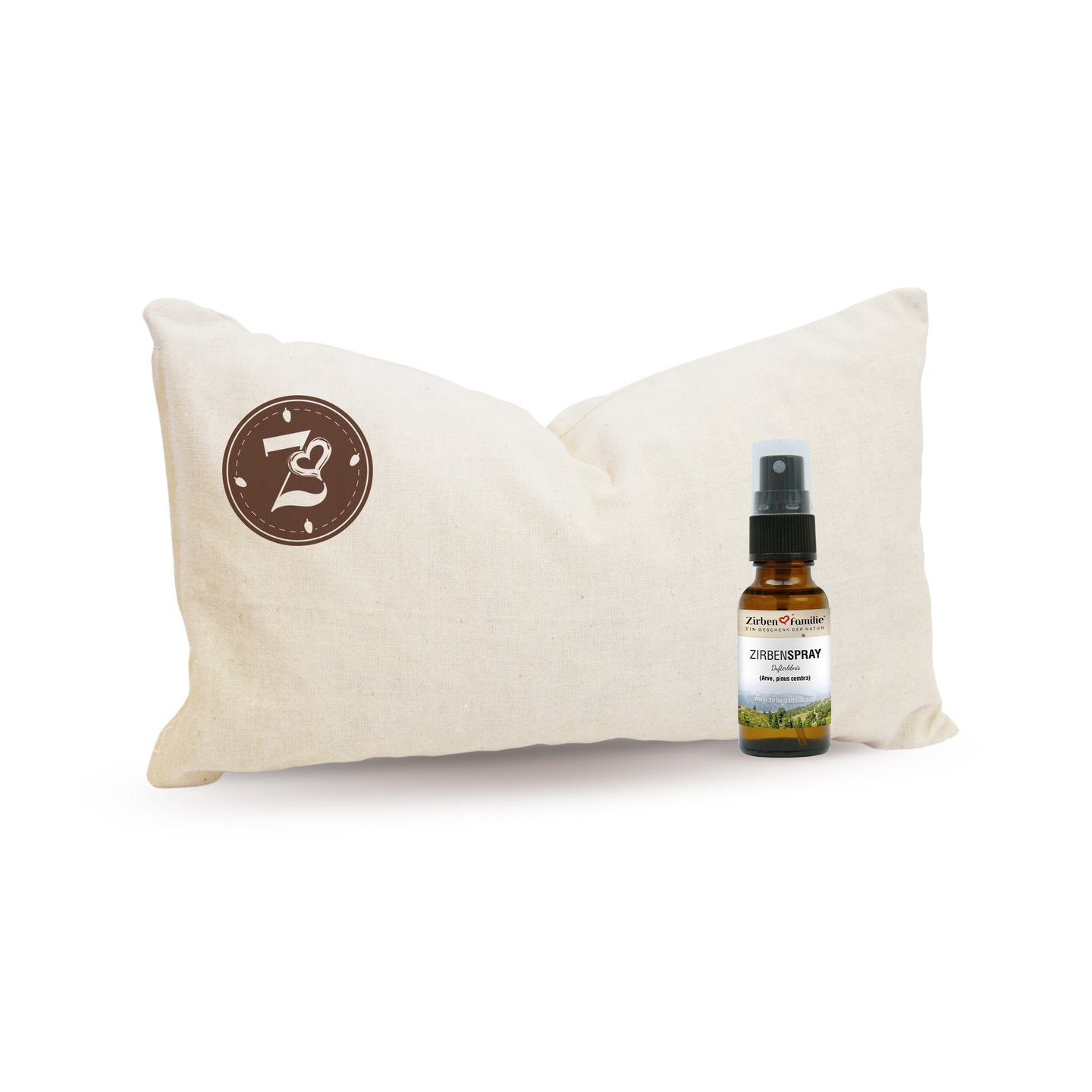 Zirbenkissen 25x15 mit Zirbenspray